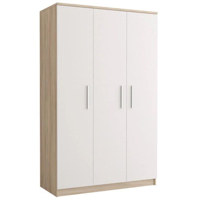 Wardrobe - ORMISTON 3 Door Wardrobe Oak Sonama 120cm