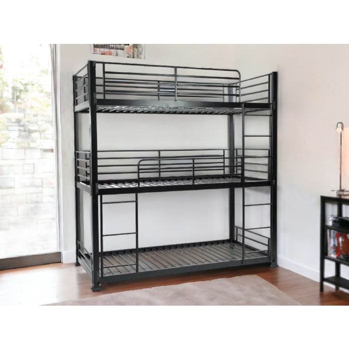 Single Bed - DAWN Bunk Bed Black 3ft