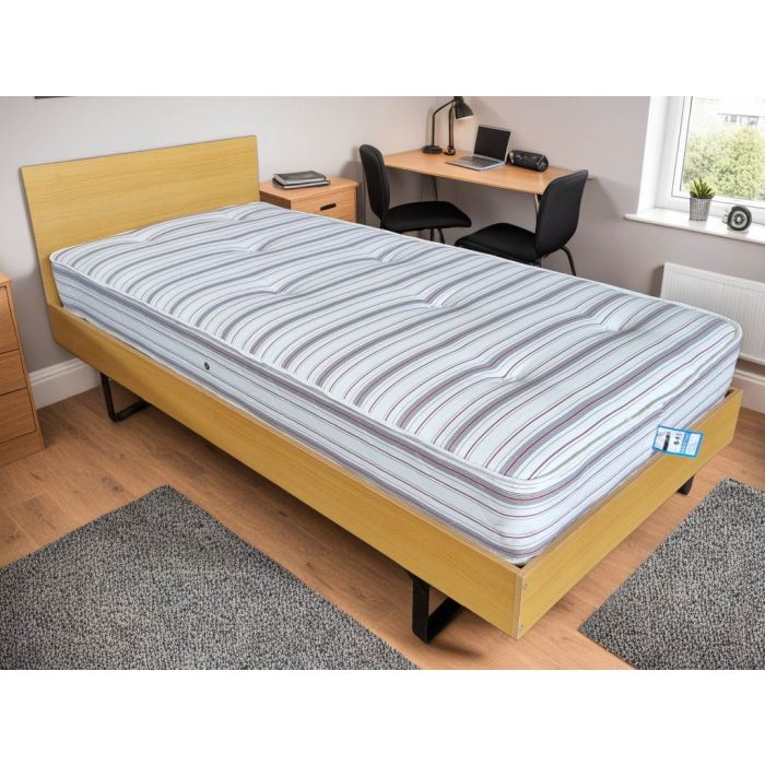 Single Bed - VALENTINA Metal Bed Black 3ft