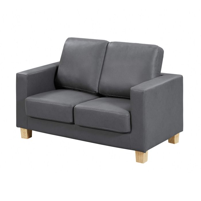 2 Seater Sofa - DORSET Leather Sofa - Grey