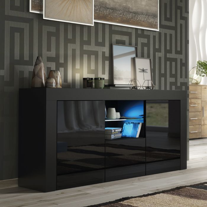 ASSENS Sideboard 145cm - Black