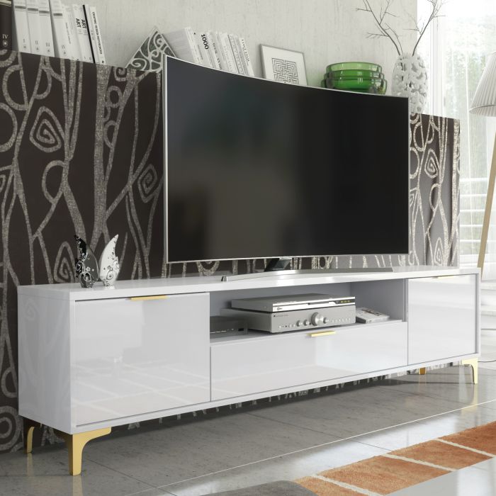 CRANS Gloss TV Unit 200cm - White