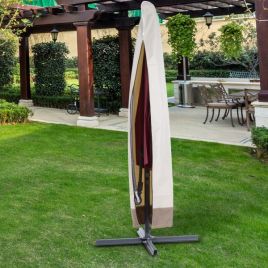 Outdoor Parasol Protection Cover - Beige