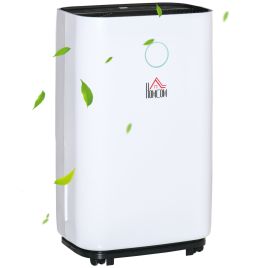 4L Portable Quiet Dehumidifier, Electric Air De-Humidifier - White