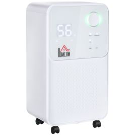 2000ML Portable Quiet Dehumidifier, Electric Moisture Air De-Humidifier with 3 Modes - White