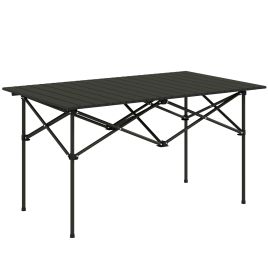 Jones Aluminium Lightweight Folding Picnic Table with Carry Bag - Black