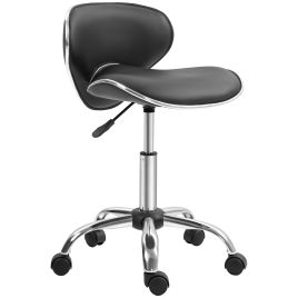Scott Adjustable Rolling Swivel Beauty Salon Chair - Black