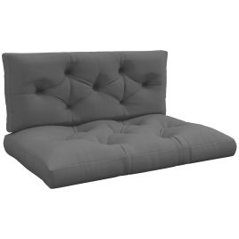 4-Piece Patio Chair Cushions Set for Indoor Outdoor - Charcoal Grey