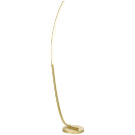 HERON Modern 147cm Curved LED Floor Lamp - Gold Tone
