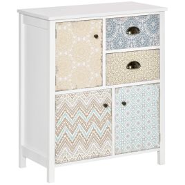 Multi Colour Chest of Drawers - HERON VI Medium Chest 5 Drawers