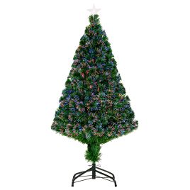 Debbie Prelit Christmas Tree Artificial Tree, Metal Base, Pre-Lit, 1.2m - Green