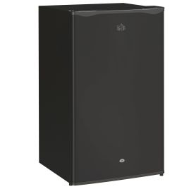 HERON 91L Freestanding Under-Counter Fridge with Lock - Black