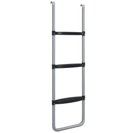 SPORTEDGE Trampoline Ladder, Galvanised Steel, 2/3 Step, Universal Fit for 6ft–16ft Trampolines - 110cm