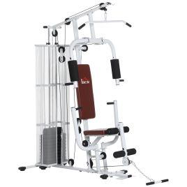 Scott Multifunction Home Gym Weight Training Station - White