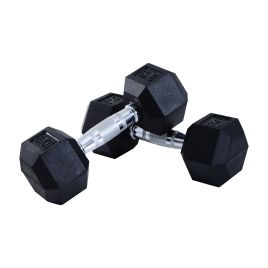 Rubber Dumbbell Sports Hex Weights Sets Hexagonal Dumbbells Kit