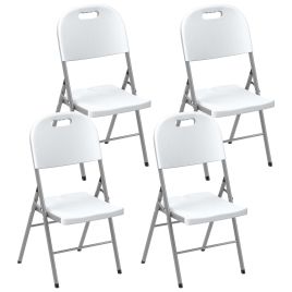 SUNVISTA Set of Four Foldable Outdoor Chairs - White