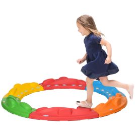 6 PCs Outdoor Kids Balance Beam Stepping Stones Non-Slip - Multicoloured