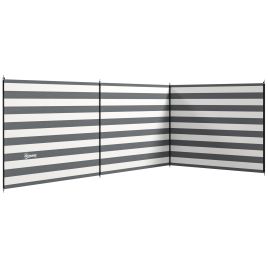 Jones 5 Pole Camping Windbreaks Beach Wind Shield Shelter - Grey