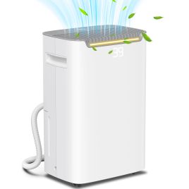 Room Dehumidifier - 20L Day Dehumidifier 2.5L Water Tank White 32cm