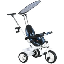 Scott 4 in 1 Tricycle for Kids with 5-point Harness Straps - Blue