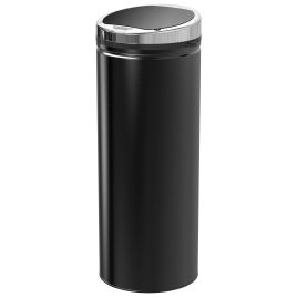 50L Stainless Steel Sensor Trash Can W/ Bucket-Black