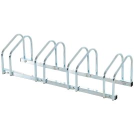 Bike Stand Parking Rack Floor or Wall Mount Bicycle Cycle Storage Locking Stand (4 Racks, Silver)
