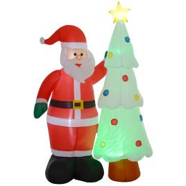 Scott 7ft Christmas Inflatable Santa and Tree with Magic Ball Light