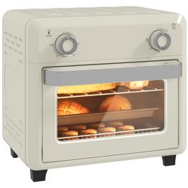Oven Grill - 10L Air Fryer Oven 1000W Cream White 32cm