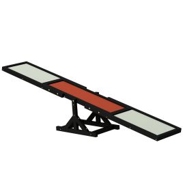 Shelley Wooden Pet Seesaw for Big Dogs with Anti-Slip Surface - Black