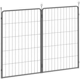 PAWSTER 2 Piece Dog Pen Expansion Pack for 100cm High Animal Pen with 3 Connecting Stakes