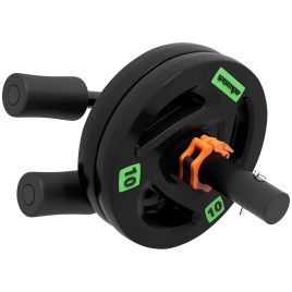 McAlpin Tib Bar with 2 x 10kg Olympic Plates for Shin Splints Relief - Black