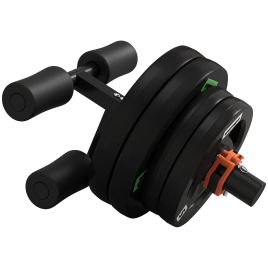 McAlpin Tib Bar with 2 x 5kg and 2 x 10kg Olympic Plates - Black