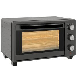 Scott 21L Countertop Electric Grill Toaster Oven with Timer - Grey