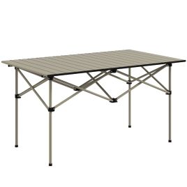 Jones Aluminium Lightweight Folding Picnic Table with Carry Bag - Khaki