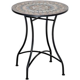 SUNVISTA Φ60cm Mosaic Outdoor Patio Table - Green