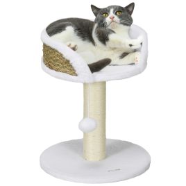 Shelley Cat Tree Tower with Scratching Posts - White