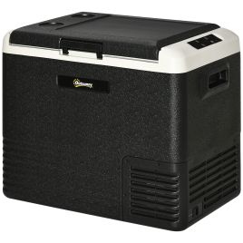 50L Car Refrigerator, Portable Compressor Car Fridge Freezer, Electric Cooler Box with 12/24V DC and 110-240V AC
