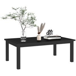 SUNVISTA 100cm x 60cm Aluminium Outdoor Coffee Table - Black