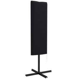 SUNVISTA Garden Parasol Cover, Outdoor Patio Umbrella Protector Weatherproof Garden Patio with Rod, Zipper for 2-4m Parasol, Φ60 x 160cm, Black