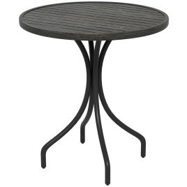 SUNVISTA 66cm Galvanised Steel Garden Table - Grey