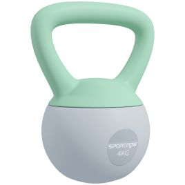 McAlpin 4KG Kettlebell with Non-Slip Handle for Home Gym Weight - Grey and Green
