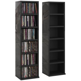 Scott Set of 2 CD Storage Units - High Gloss Black