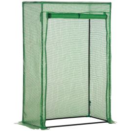 100 x 50 x 150cm Greenhouse Steel Frame PE Cover with Roll-up Door Outdoor for Backyard, Balcony, Garden, Green