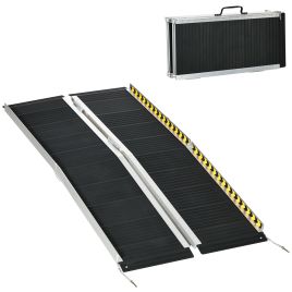 Folding Wheelchair Ramp Non-Skid Surface 272KG Capacity