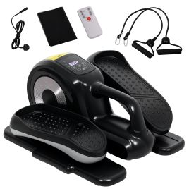 SPORTEDGE Under Desk Elliptical Machine, Sit Down Pedal Exerciser with Forward and Reverse Motion