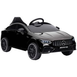 AIVAGO Mercedes-AMG CLA 45 Licensed 12V Kids Electric Car Ride on Car w/ Remote, Suspension Lights Music Horn - Black