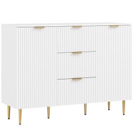 KELVOR Wooden Sideboard 2 Door 3 Drawer - White
