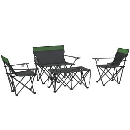 SUNVISTA Four-Piece Portable Picnic Table Set - Green
