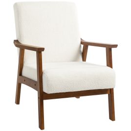Armchair - Accent Chair White 83cm