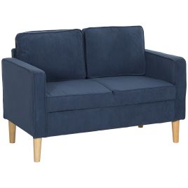 HERON Small Two-Seater Corduroy Sofa - Blue